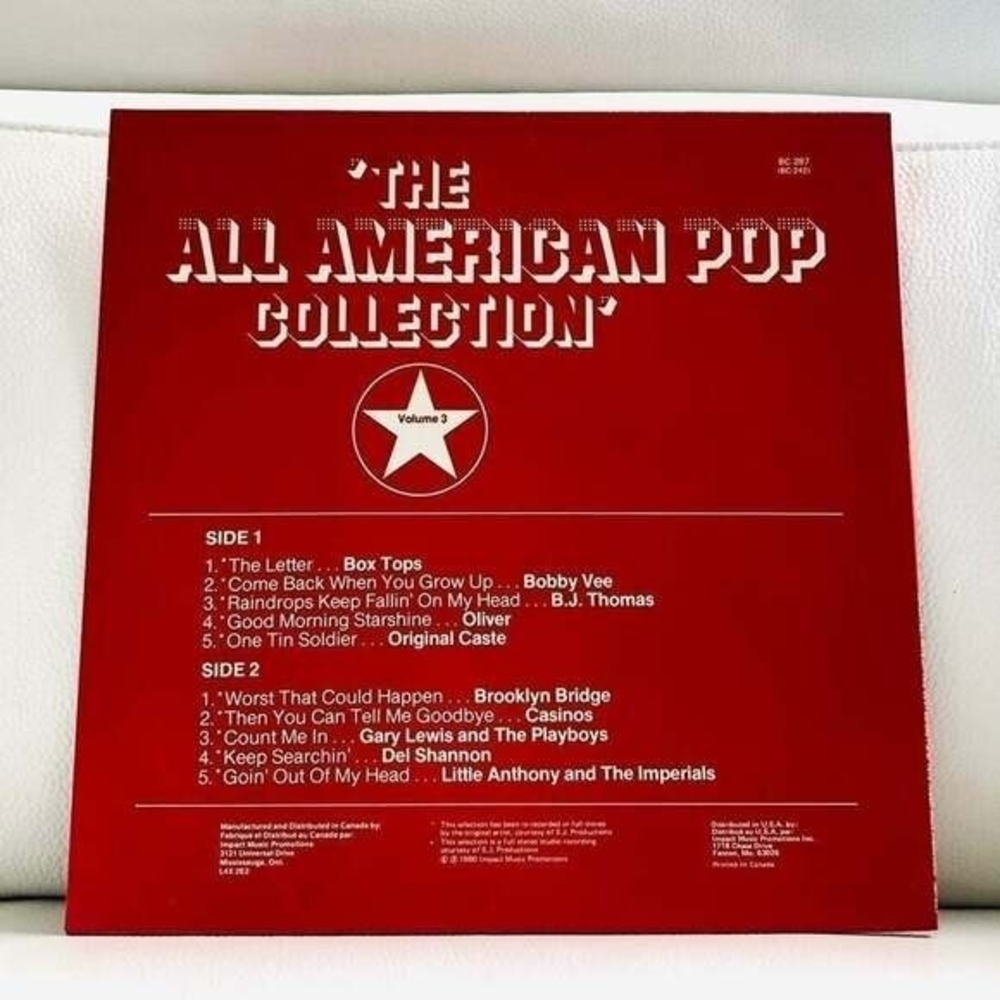 LP The All American Pop Collection Vol 3 Vinyl Record - Picture 2 of 2